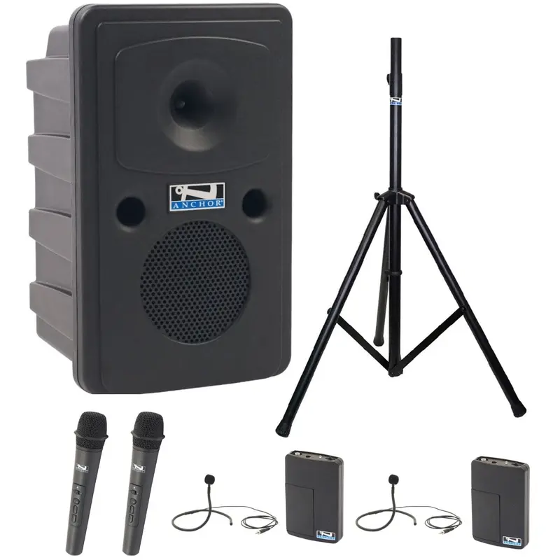 Anchor Audio 615435 Go Getter 2 System X4 - Anchor-Air / 2x Wireless Handheld Mics / 2x Collar Mics