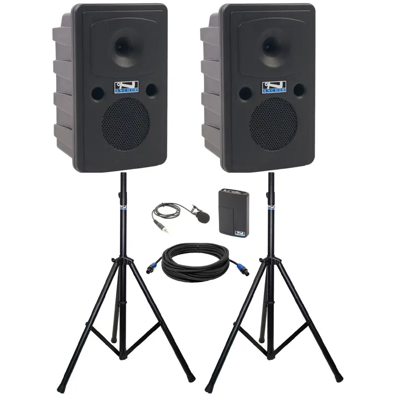 Anchor Audio 645160 Go Getter 2 Pair COMP 1 - Lapel Wireless Microphone