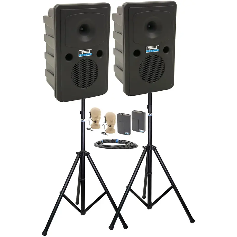 Anchor Audio 645250 Go Getter 2 Pair COMP 2 - 2x Headband Wireless Microphones