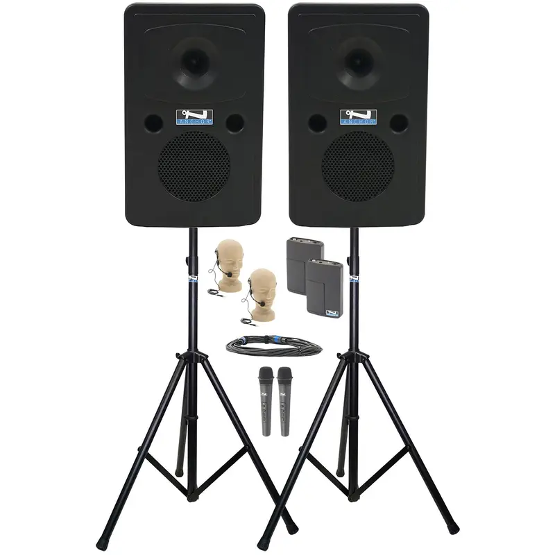Anchor Audio 645425 Go Getter 2 Pair COMP 4 - 2x Handheld / 2x Headband Wireless Microphones