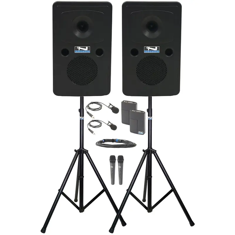 Anchor Audio 645430 Go Getter 2 Pair COMP 4 - 2x Handheld / 2x Lapel Wireless Microphones