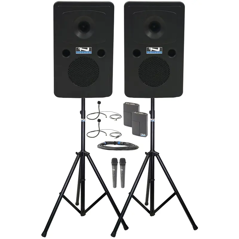 Anchor Audio 645435 Go Getter 2 Pair COMP 4 - 2x Handheld / 2x Collar Wireless Microphones