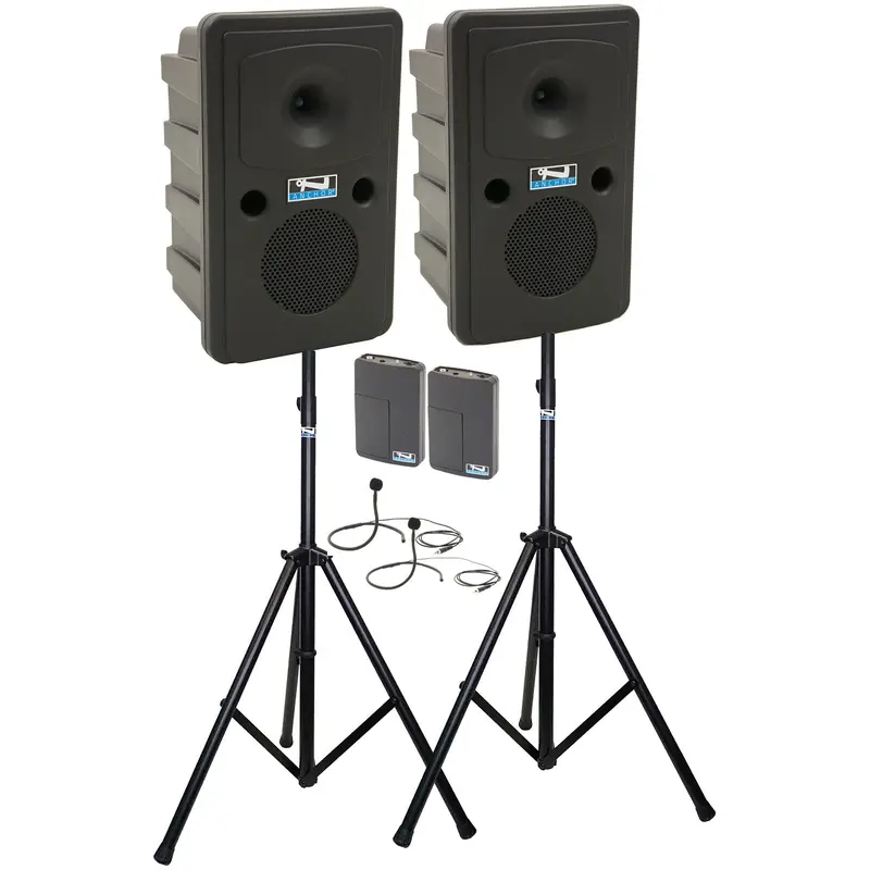 Anchor Audio 660270 Go Getter 2 Pair AIR X2 - Anchor-Air / 2x Collar Wireless Microphones