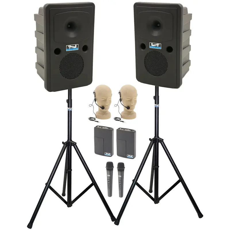 Anchor Audio 660425 Go Getter 2 Pair AIR X4 - Anchor-Air / 2x Handheld / 2x Headband Wireless Mics