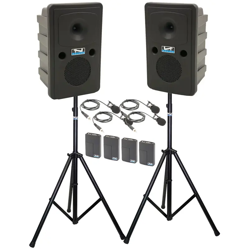 Anchor Audio 660460 Go Getter 2 Pair AIR X4 - Anchor-Air / 4x Wireless Lapel Microphones