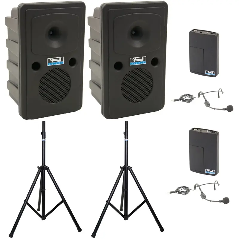 Anchor Audio 665250 Go Getter 2 Pair AIRFLEX XR2 - Anchor-Air / 2x Headband Wireless Microphones