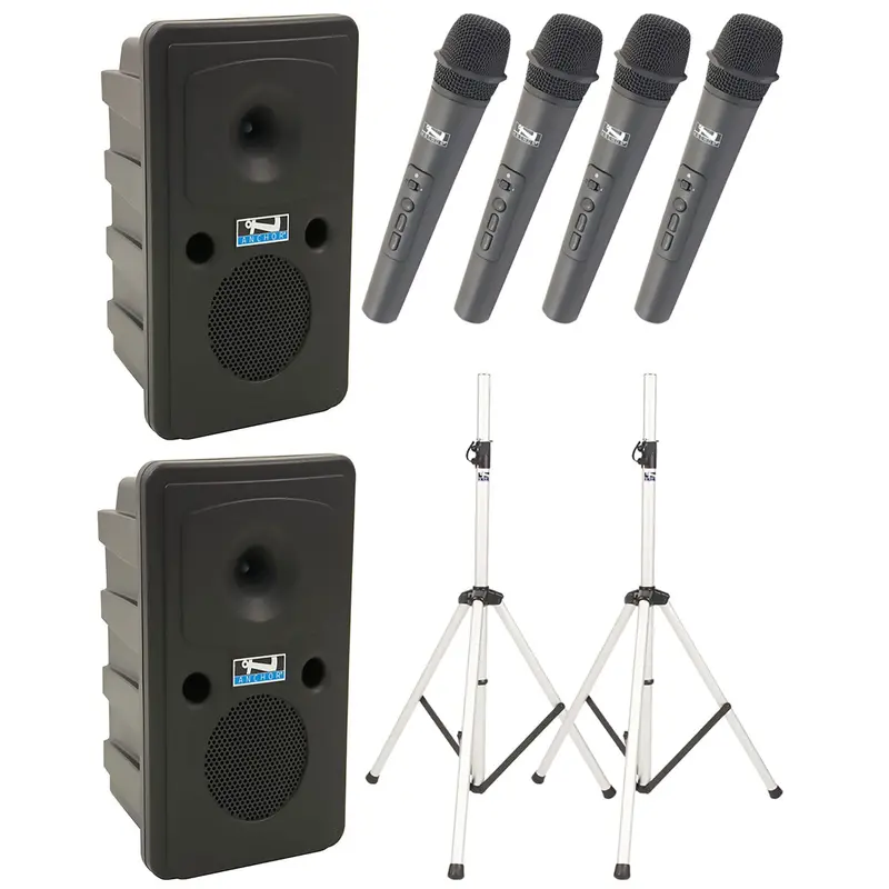 Anchor Audio 665400 Go Getter 2 Pair AIRFLEX XR4 - Anchor-Air / 4x Handheld Wireless Microphones