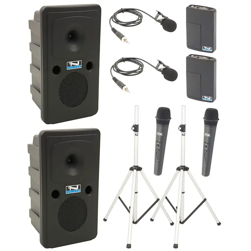 Anchor Audio 665430 Go Getter 2 Pair AIRFLEX XR4 - Anchor-Air / 2x Handheld / 2x Lapel Microphones