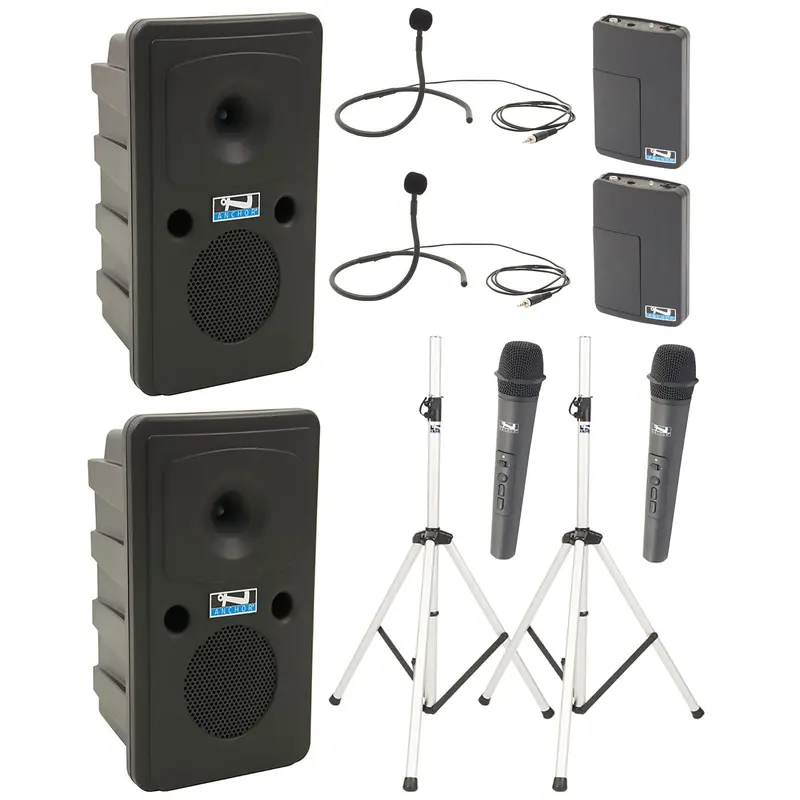 Anchor Audio 665435 Go Getter 2 Pair AIRFLEX XR4 - Anchor-Air / 2 Handheld / 2 Collar Wireless Mics