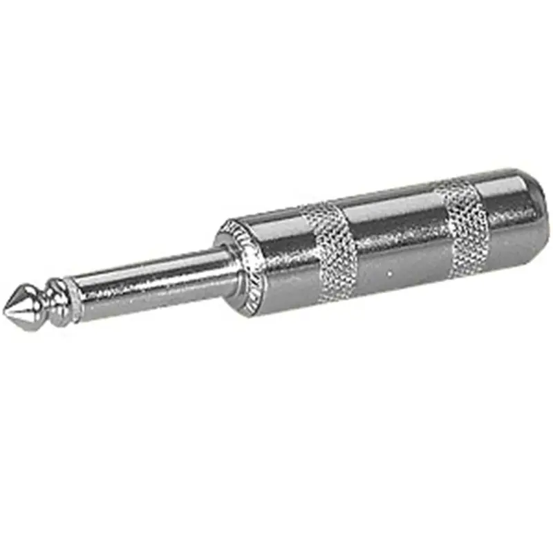 Hosa PLG-025W 1/4 Inch 2 Conductor Plug with Wide Back Opening