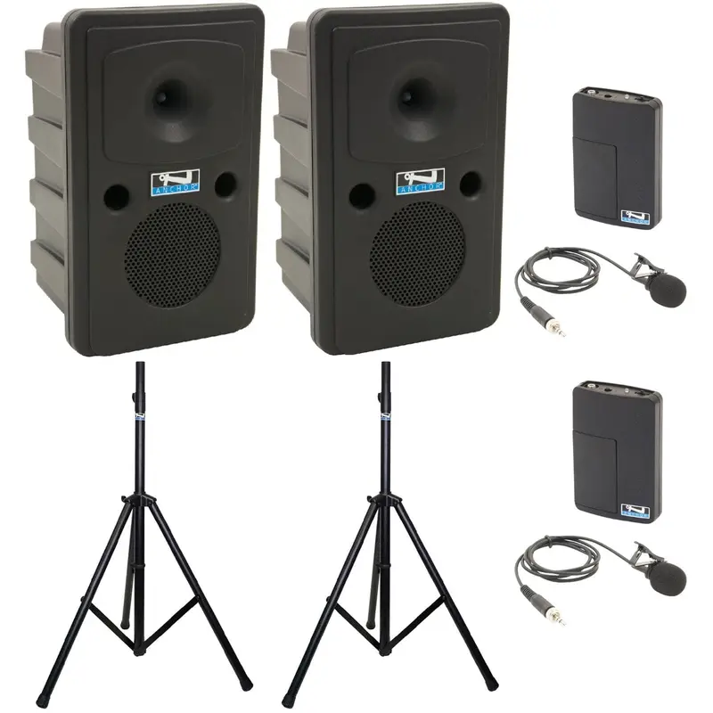 Anchor Audio 665260 Go Getter 2 Pair AIRFLEX XR2 - Anchor-Air / 2x Lapel Wireless Microphones