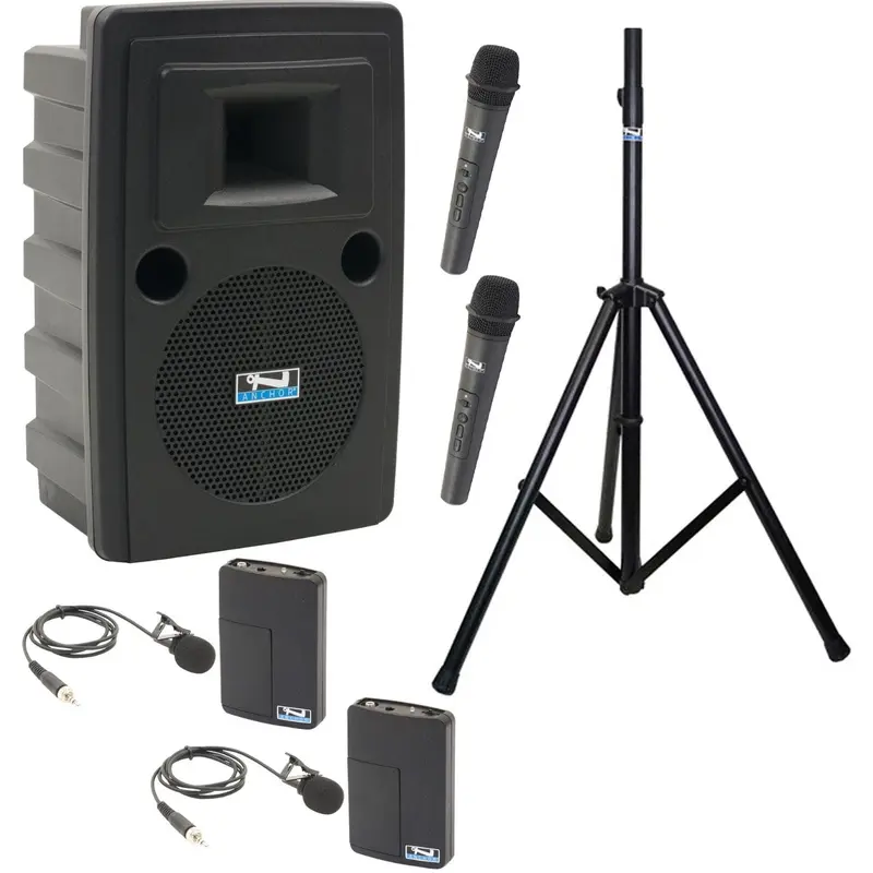 Anchor Audio 712430 Liberty 2 System 4 - 2x Handheld / 2x Lapel Wireless Microphones