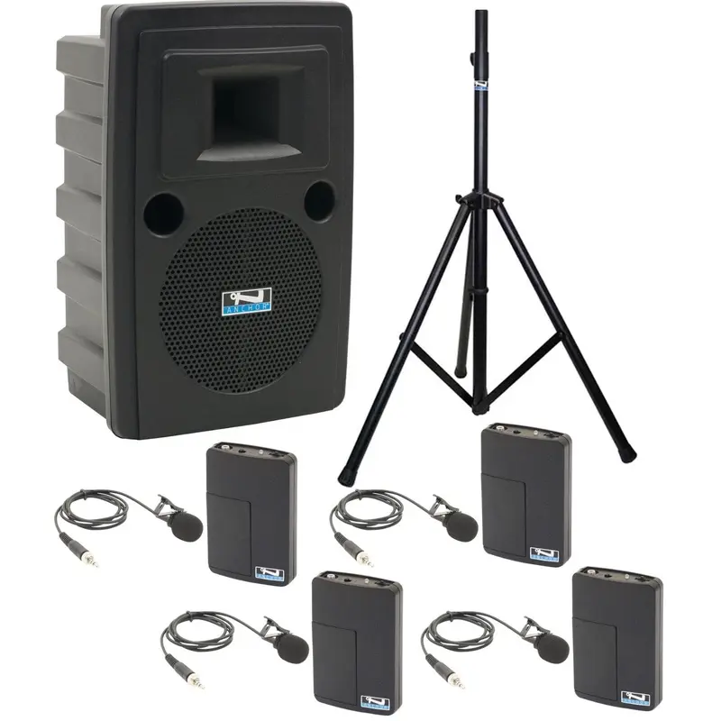 Anchor Audio 712460 Liberty 2 System 4 - 4x Lapel Wireless Microphones