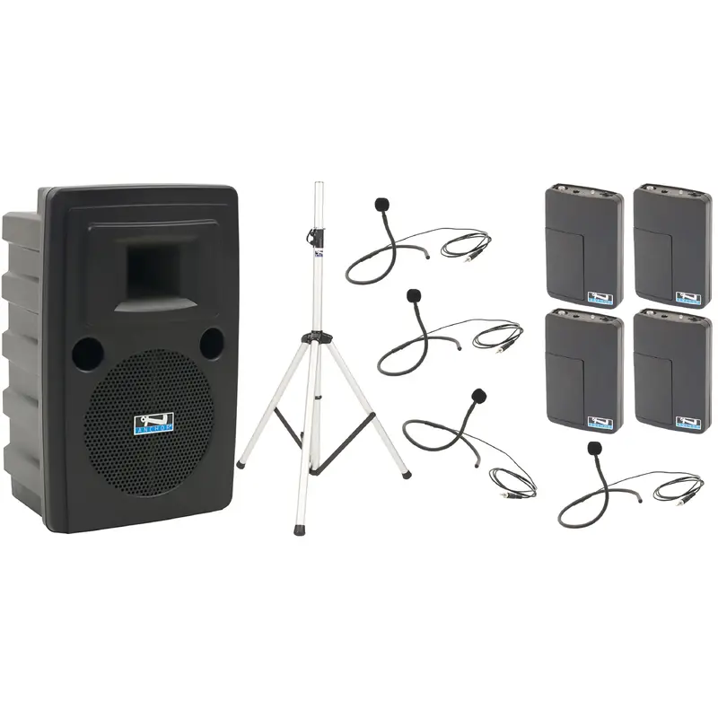 Anchor Audio 715470 Liberty 2 System X4 - Anchor-Air / 4x Collar Wireless Microphones