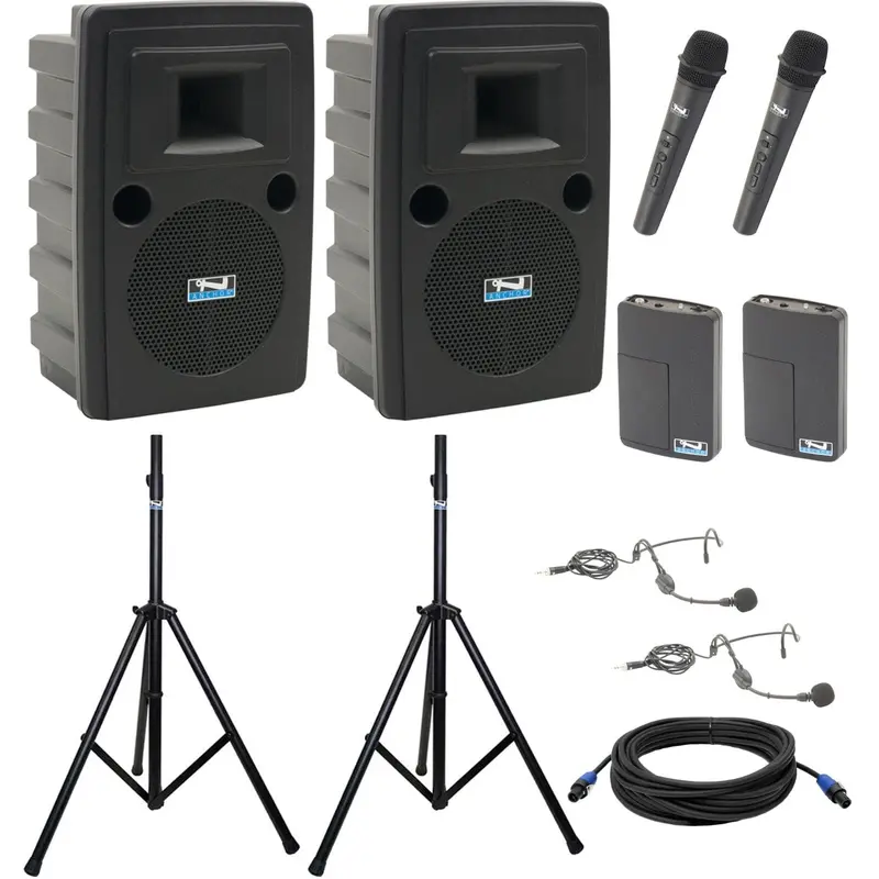 Anchor Audio 745425 Liberty 2 Pair LIB2-COMP 4 - 2x Handheld / 2x Headband Wireless Microphones