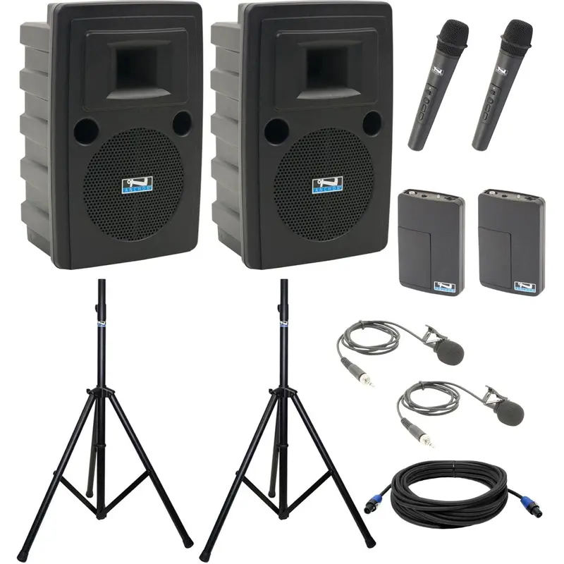 Anchor Audio 745430 Liberty 2 Pair LIB2-COMP 4 - 2x Handheld / 2x Lapel Wireless Microphones