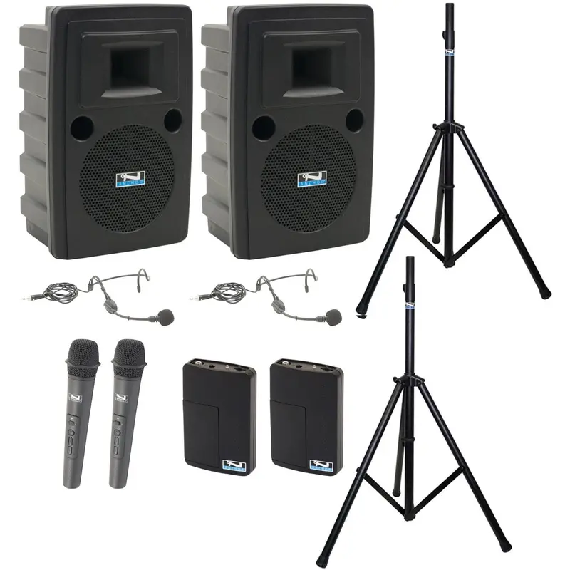 Anchor Audio 760425 Liberty 2 Pair LIB2-AIR X4 - Anchor-Air / 2 Handheld / 2 Headband Wireless Mics