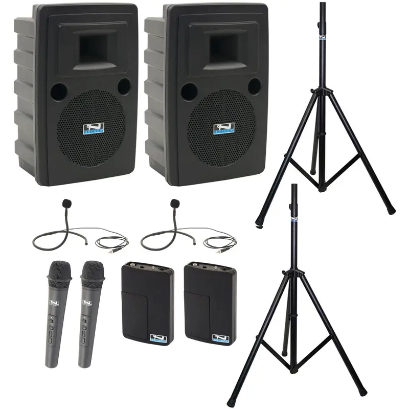 Anchor Audio 760435 Liberty 2 Pair LIB2-AIR X4 - Anchor-Air / 2x Handheld / 2x Collar Wireless Mics