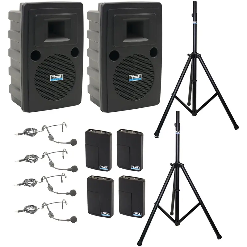 Anchor Audio 760450 Liberty 2 Pair LIB2-AIR X4 - Anchor-Air / 4x Headband Wireless Microphones