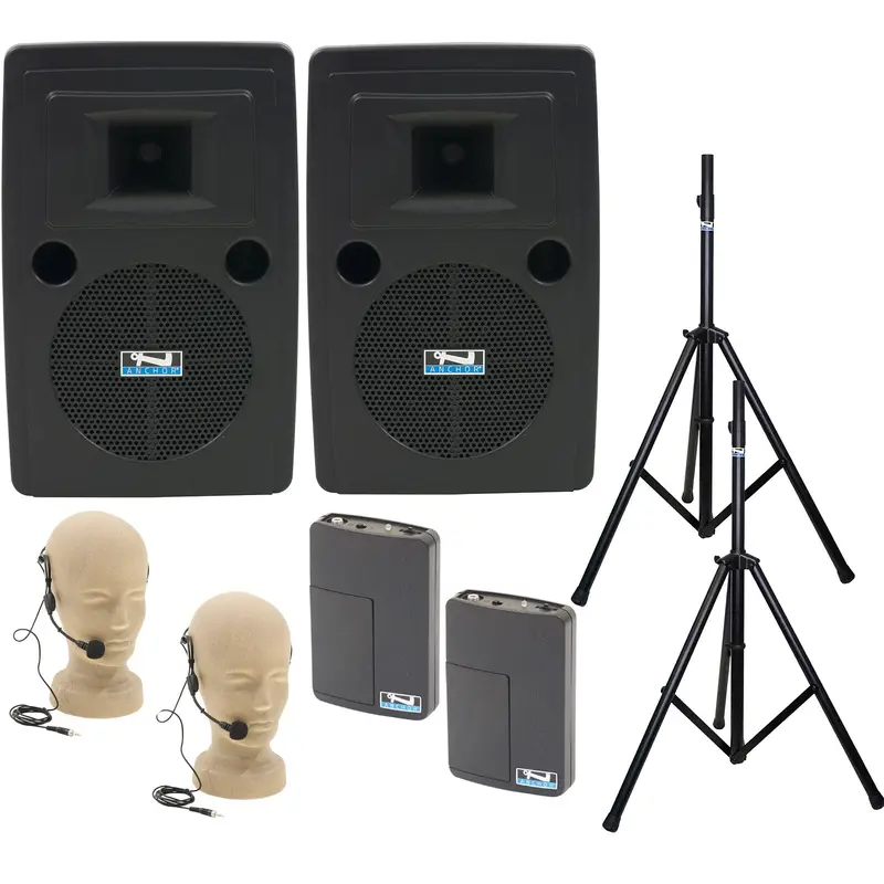 Anchor Audio 765250 Liberty 2 Pair AIRFLEX XR2 - Anchor-Air / 2x Headband Wireless Microphones