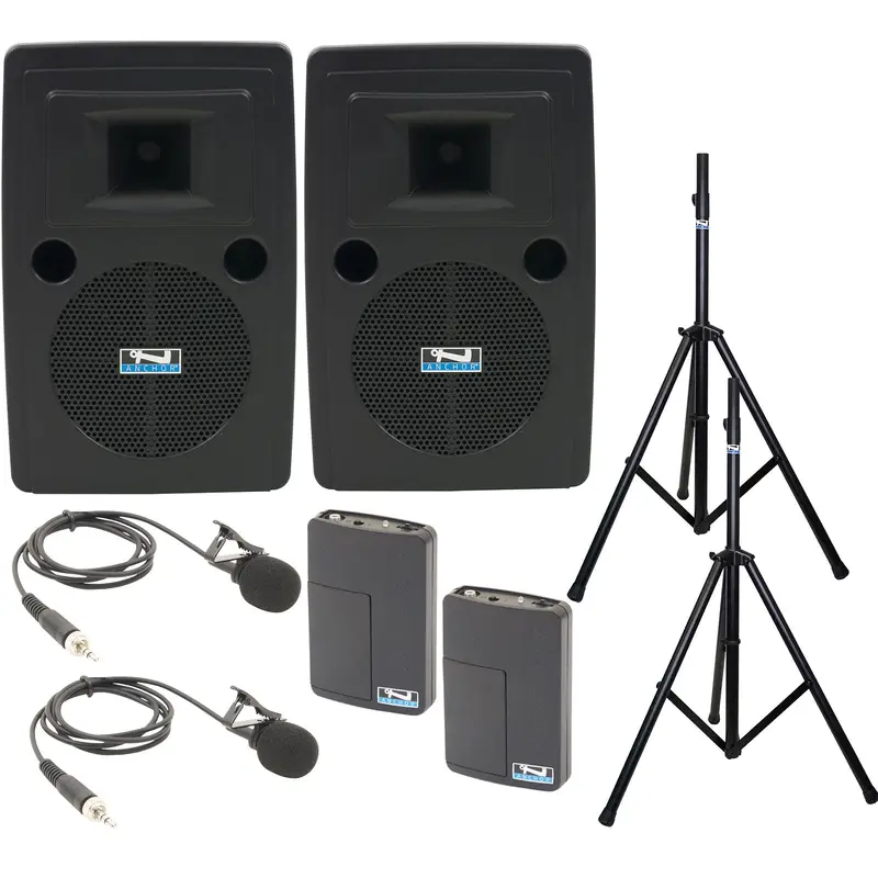 Anchor Audio 765260 Liberty 2 Pair AIRFLEX XR2 - Anchor-Air / 2x Lapel Wireless Microphones