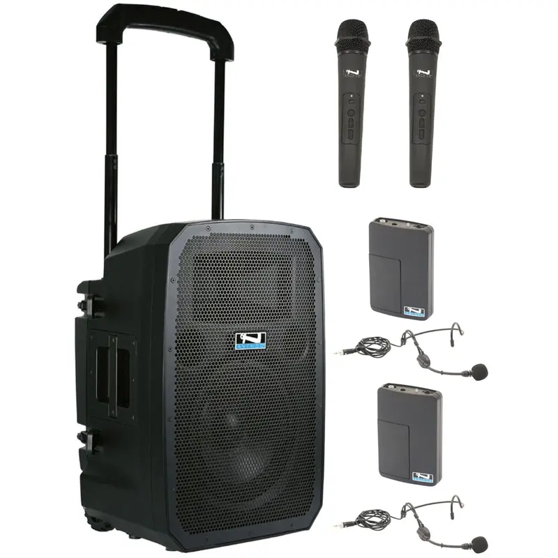Anchor Audio 771425 Liberty 3 Link System - AnchorLink 3 / 2x Handheld / 2x Headband Wireless Mics