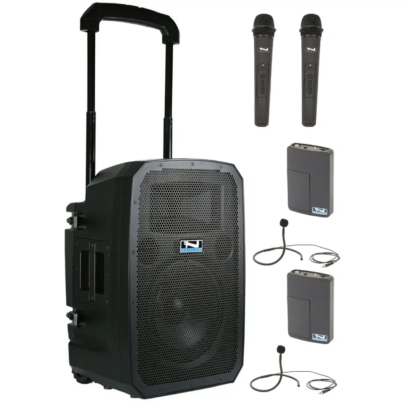 Anchor Audio 771435 Liberty 3 Link System - AnchorLink 3 / 2x Handheld / 2x Collar Wireless Mics