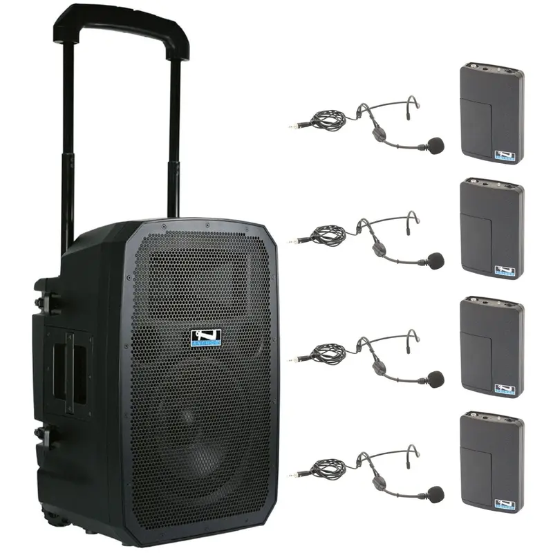 Anchor Audio 771450 Liberty 3 Link System - AnchorLink 3 / 4x Headband Wireless Microphones