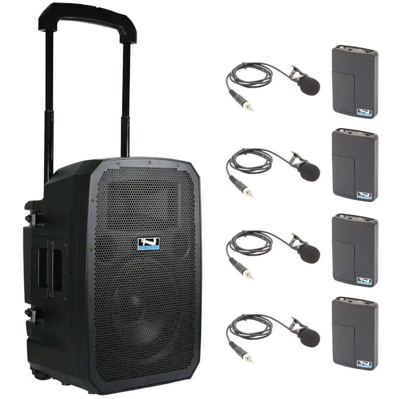 Anchor Audio 771460 Liberty 3 Link System - AnchorLink 3 / 4x Lapel Wireless Microphones