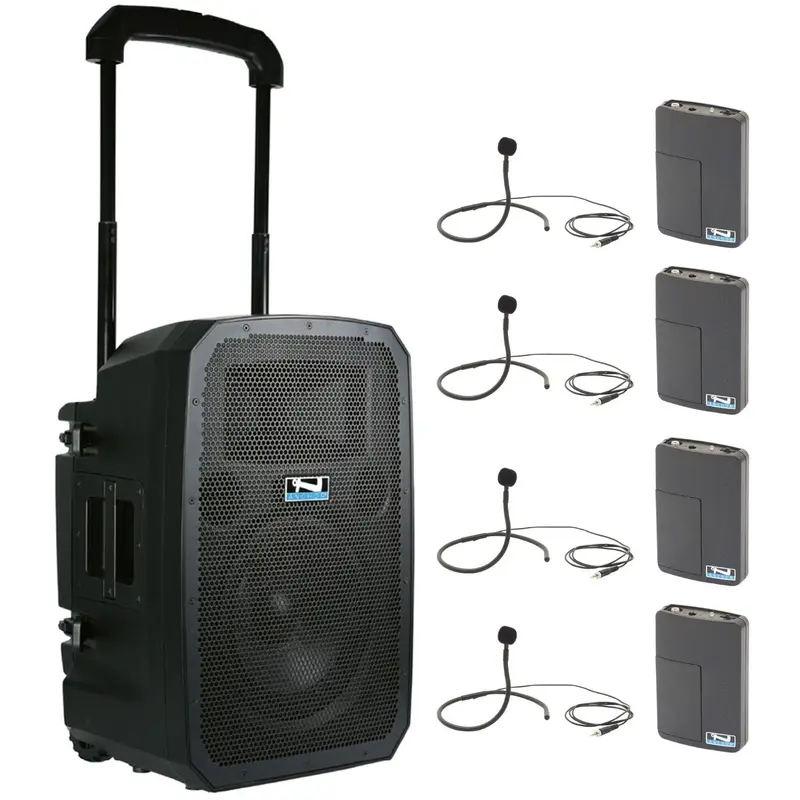 Anchor Audio 771470 Liberty 3 Link System - AnchorLink 3 / 4x Collar Wireless Microphones