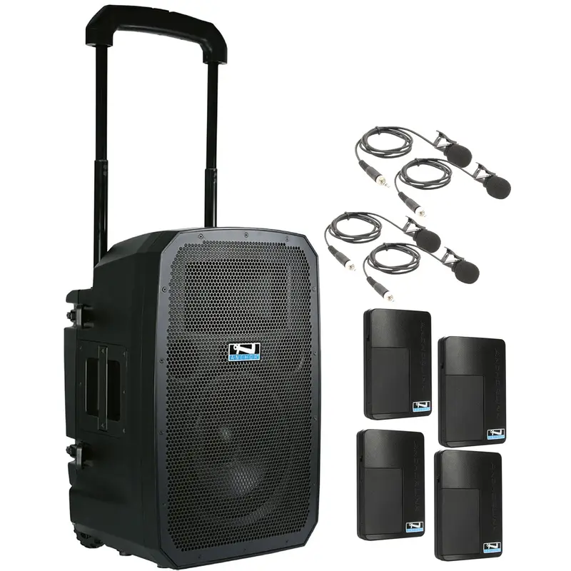 Anchor Audio 781460 Liberty 3 Hub System - AnchorLink 3 / AnchorFlex / 4x Lapel Wireless Mics