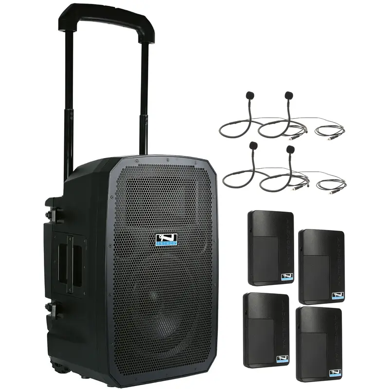 Anchor Audio 781470 Liberty 3 Hub System - AnchorLink 3 / AnchorFlex / 4x Collar Wireless Mics