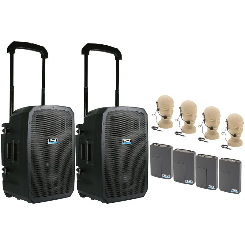 Anchor Audio 784450 Liberty 3 Hub Connect Set - AnchorLink 3 / AnchorFlex / 4 Headband Wireless Mics