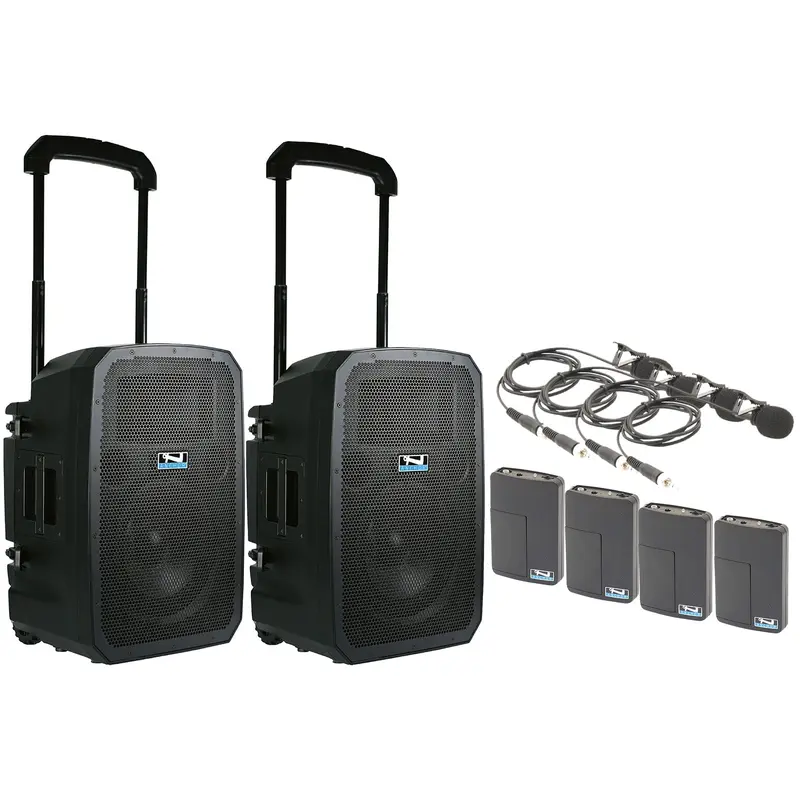 Anchor Audio 784460 Liberty 3 Hub Connect Set - AnchorLink 3 / AnchorFlex / 4x Lapel Wireless Mics
