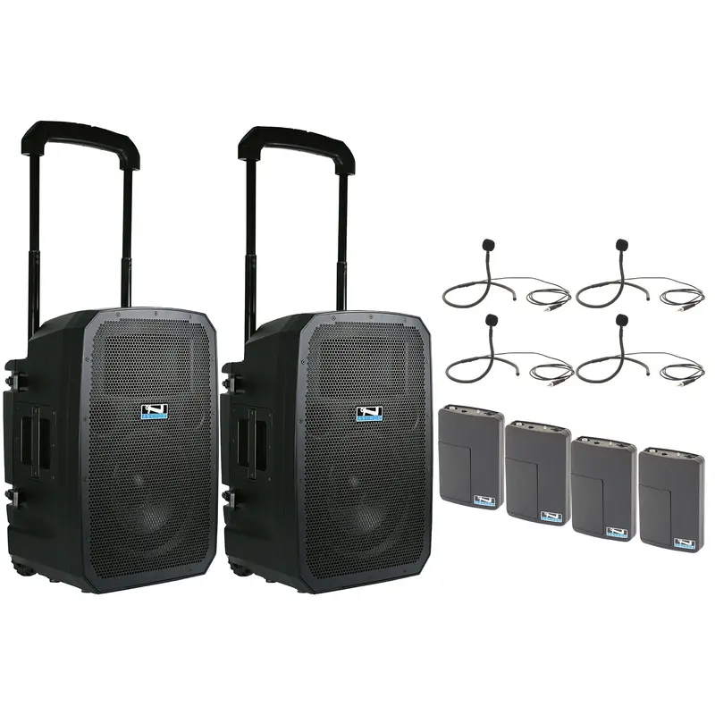 Anchor Audio 784470 Liberty 3 Hub Connect Set - AnchorLink 3 / AnchorFlex / 4x Collar Wireless Mics