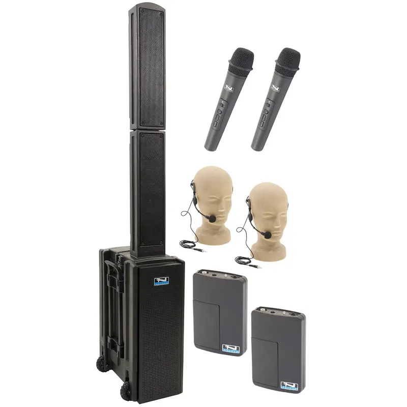 Anchor Audio 812425 Beacon 2 System 4 - 2x Handheld / 2x Headband Wireless Microphones