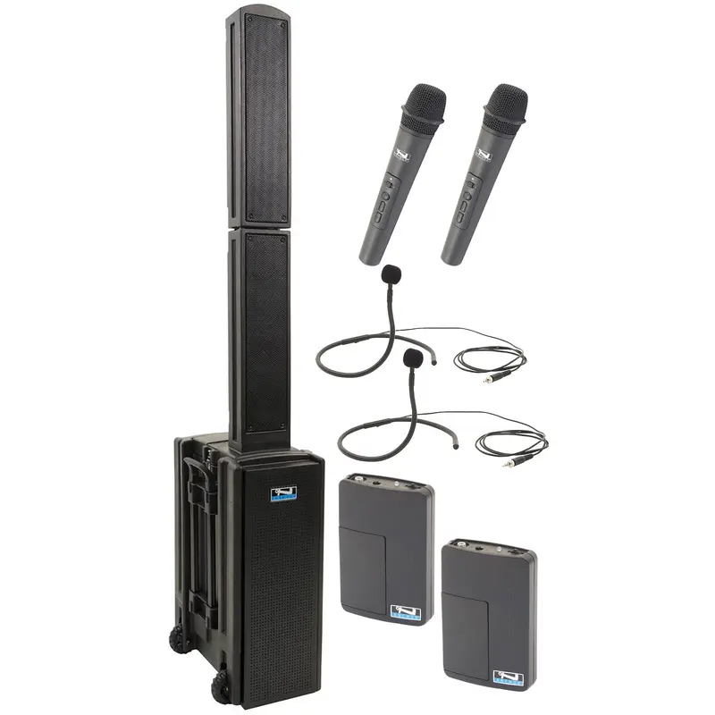 Anchor Audio 812435 Beacon 2 System 4 - 2x Handheld / 2x Collar Wireless Microphones