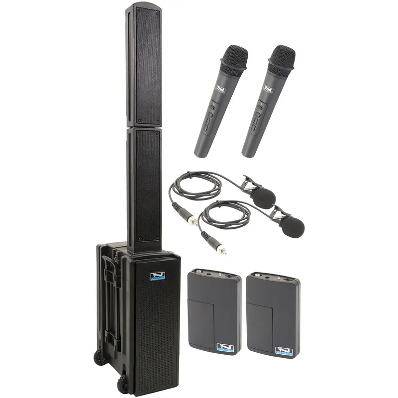 Anchor Audio 815430 Beacon 2 System X4 - Anchor Air / 2x Handheld / 2x Lapel Wireless Microphones