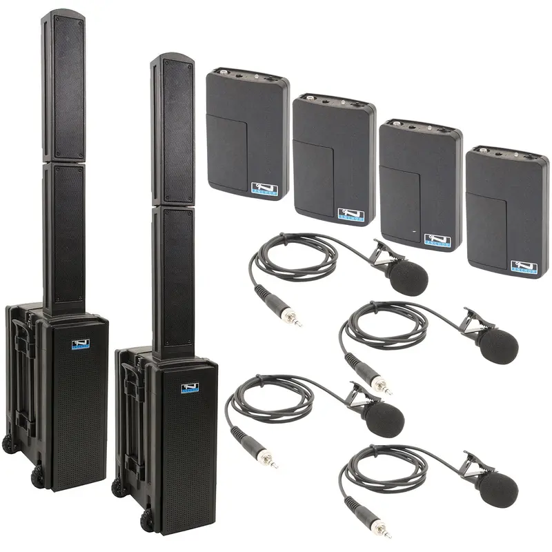 Anchor Audio 860460 Beacon 2 Pair AIR XR4 - Anchor Air / 4x Lapel Wireless Microphones
