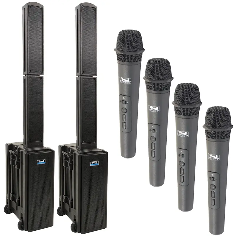 Anchor Audio 865400 Beacon 2 Pair AIRFLEX XR4 - Anchor Air / 4x Handheld Wireless Microphones