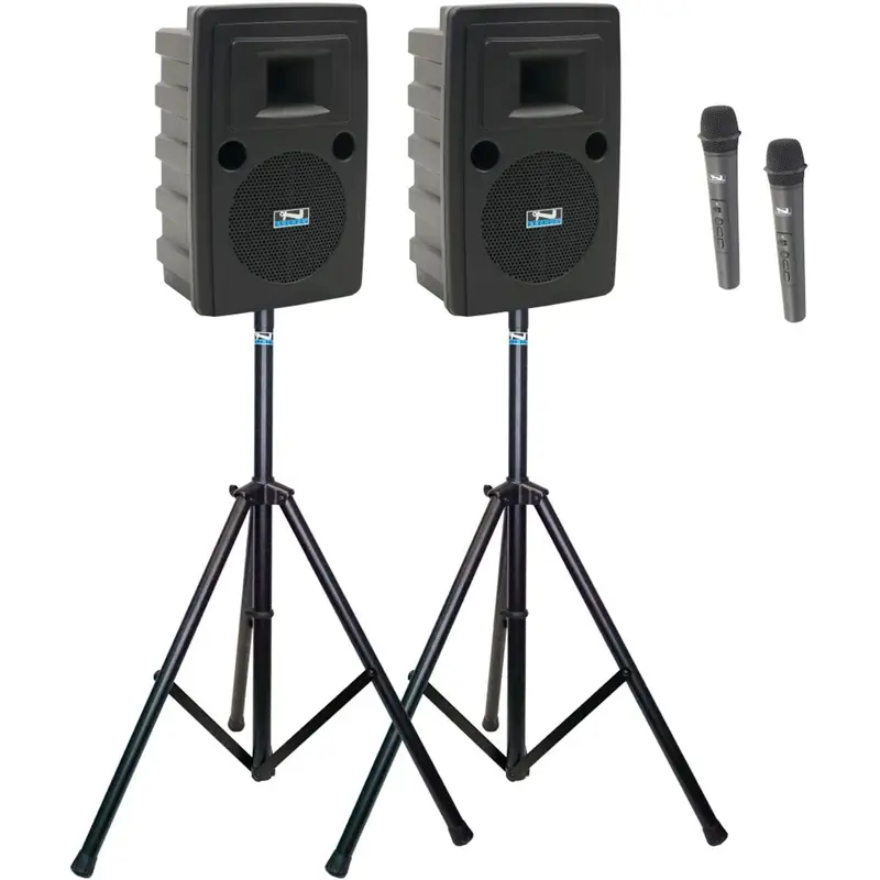 Anchor Audio Liberty Pair XU2 and RU2 Anchor-Air Plus 2 Wireless Microphone (WH-LINK) with Stands