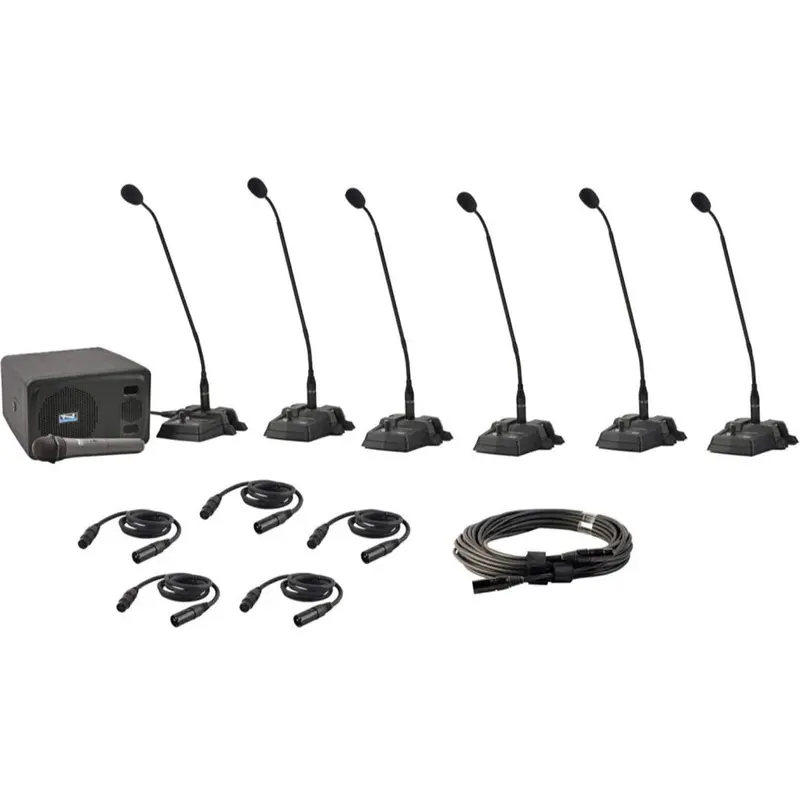 Anchor 6 Pc Gooseneck Mic System