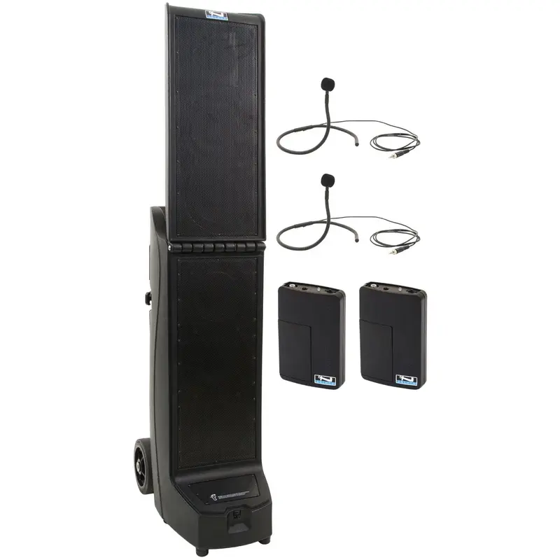 Anchor Audio 911270 Bigfoot 2 System 2 - 2x Collar Wireless Microphones