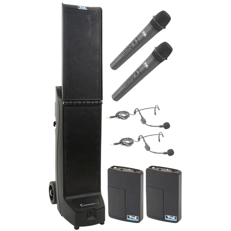 Anchor Audio 912425 Bigfoot 2 System 4 - 2x Handheld / 2x Headband Wireless Microphones