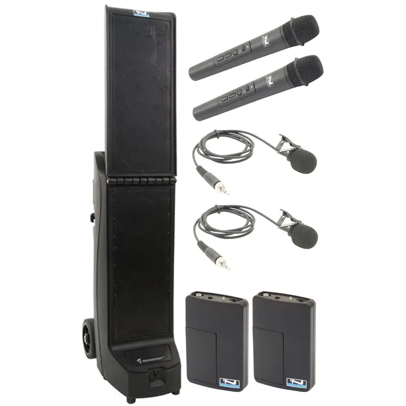 Anchor Audio 915430 Bigfoot 2 System X4 - Anchor-Air / 2x Handheld / 2x Lapel Wireless Microphones