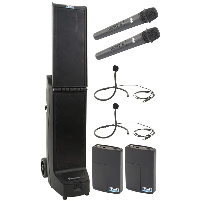 Anchor Audio 915435 Bigfoot 2 System X4 - Anchor-Air / 2x Handheld / 2x Collar Wireless Microphones