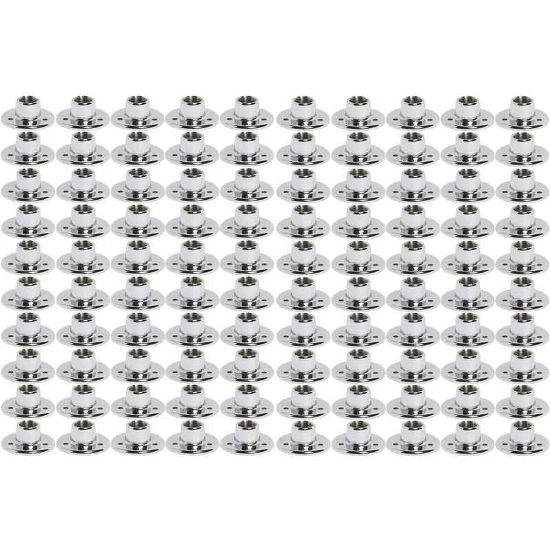 AtlasIED AD-11 Surface Mount Female Microphone Flange - 5/8 Inch - 27 Thread - Chrome (100 Pieces)
