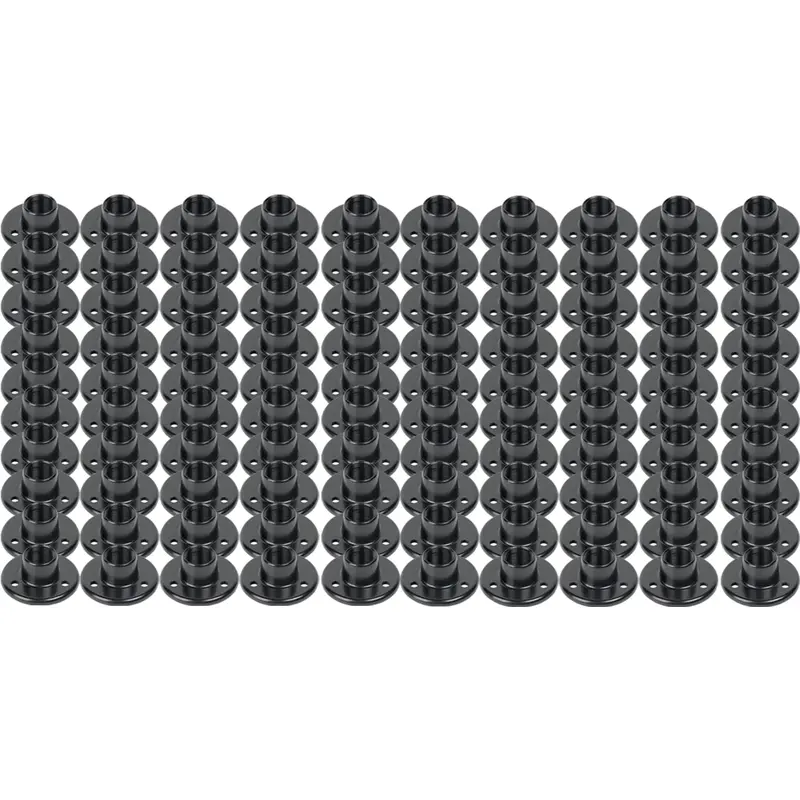 AtlasIED AD-11E Surface Mount Female Microphone Flange - 5/8 Inch - 27 Thread - Black (100 Pieces)