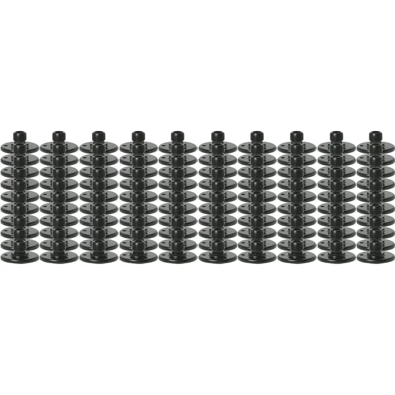 AtlasIED AD-12E Surface Mount Male Microphone Flange - 5/8 Inch -  27 Thread - Black (100 Pieces)