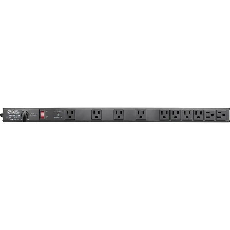 AtlasIED AP-2410-15S Vertical Power Strip - 10 Outlet - 15 Ampere - 24 Inch